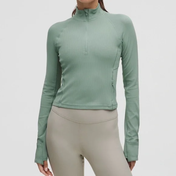It's Rulu Ribbed Cropped Half
Zip - Picture 1 of 9